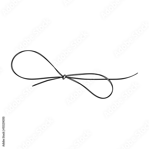 Thread Bow Icon Symbol Design. Icon Vector illustration isolated on white background.