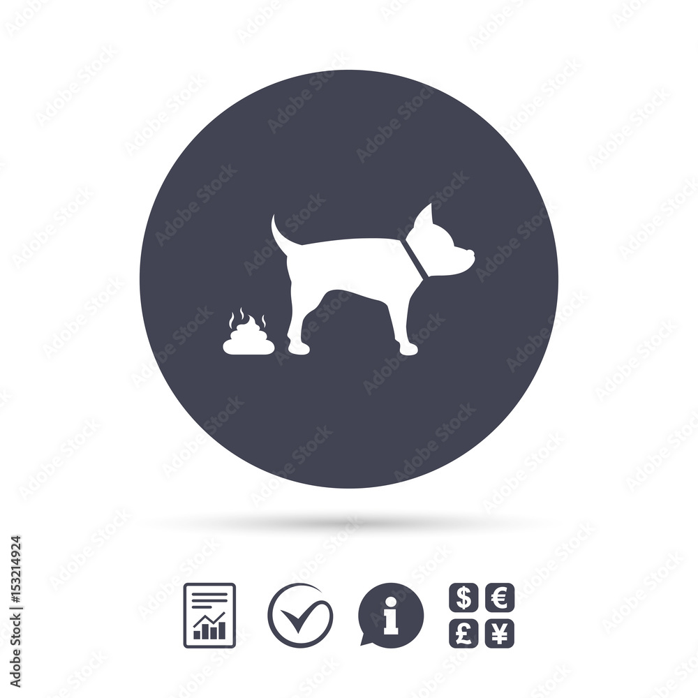 Feces sign icon. Clean up after pets symbol. Feces sign icon. Clean up after pets symbol.