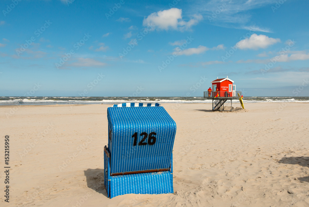 Strandkorb, Strand, Meer, Langeoog Strandkorb, Strand, Meer, Langeoog