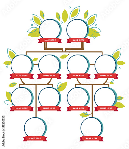 Family tree generation, empty icons