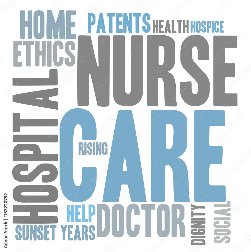 Obraz premium care word cloud