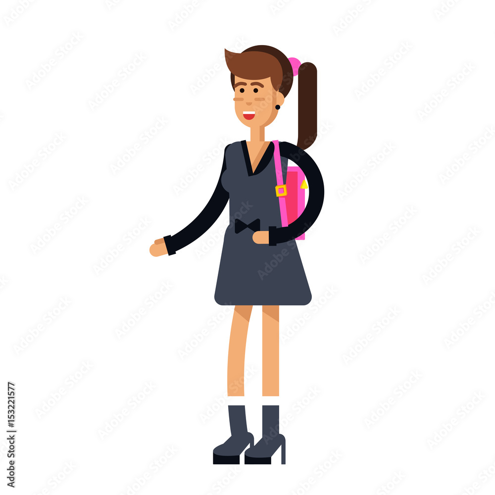 Vector detailed character people on white background Vector detailed character people on white background