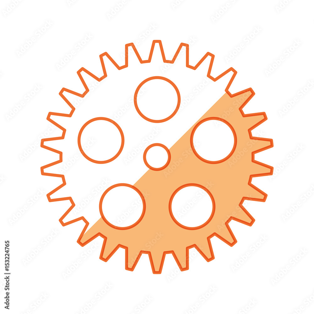 Gear machinery piece icon vector illustration graphic design Gear machinery piece icon vector illustration graphic design