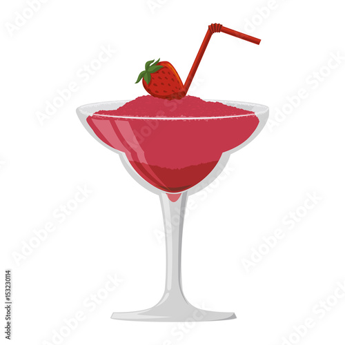 Delicious cocktail drink icon vector illustration graphic design