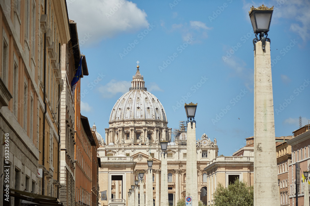 Fototapeta premium Vista al vaticano