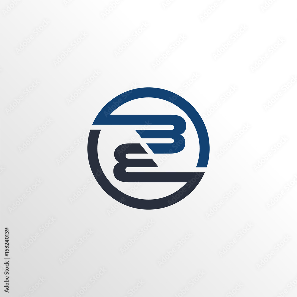 smart double b logo icon with circle clean background smart double b logo icon with circle clean background