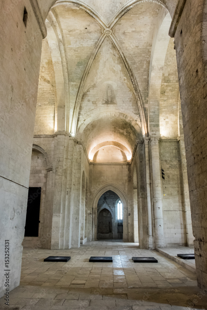 France,Arles, Abbey of Saint Peter of Montmajour, Benedictine order, established in  949 AD. Apse.