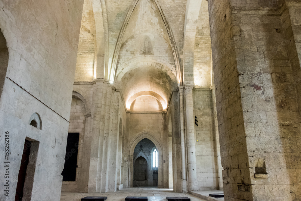France,Arles, Abbey of Saint Peter of Montmajour, Benedictine order, established in  949 AD. Apse.