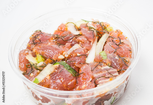 A Serving of Hawaiian Ahi Poke from the Take-out Counter