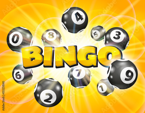 Vector Colorful Bingo. Lottery Number Balls. Colored balls isolated. Bingo ball. Bingo balls with numbers. Set of colored balls. Realistic vector. Lotto concept.
