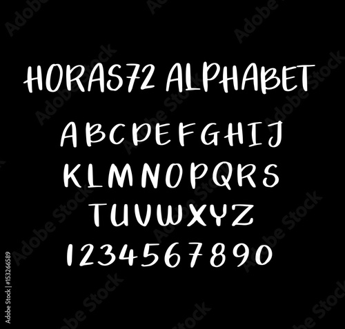 Horas72 vector alphabet uppercase characters. Good use for logotype, cover title, poster title, letterhead, body text, or any design you want. Easy to use, edit or change color. 