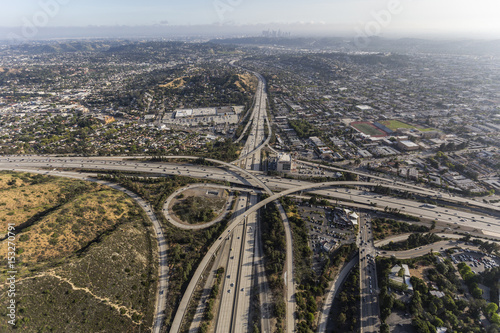 Glendale and Ventura Freeways Interchange in Los Angeles