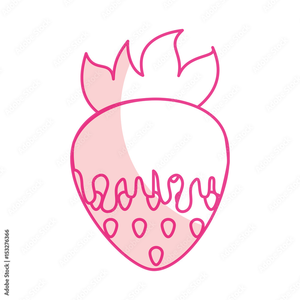 sweet strawberry fruit vector illustration graphic design