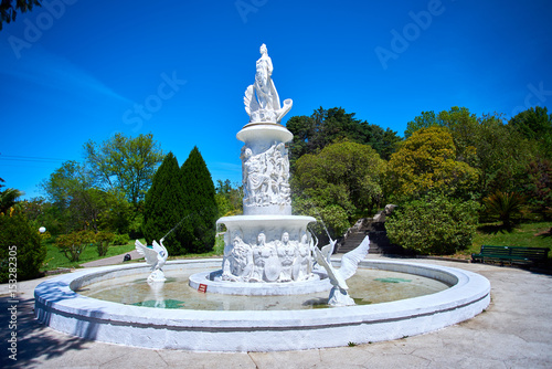 Sochi, Russia, MAY 12, 2017: Arboretum Park - Rotunda. Arboretum in Sochi. city park 