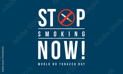 No smoking world no tobacco day banner