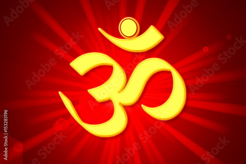 om religious symbols and meditating peace healing related background