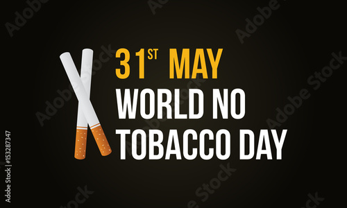 World no tobacco day style background illustration