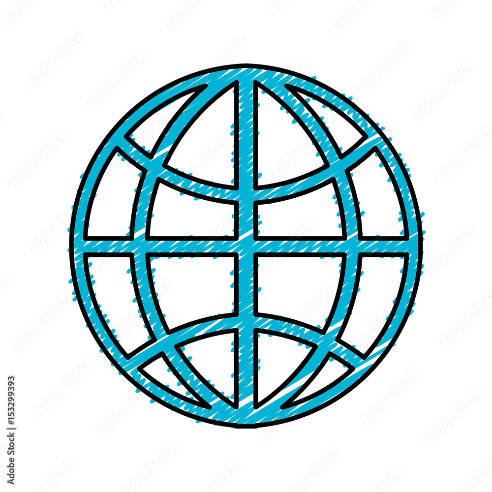 global sphere icon over white background. vector illustration global sphere icon over white background. vector illustration