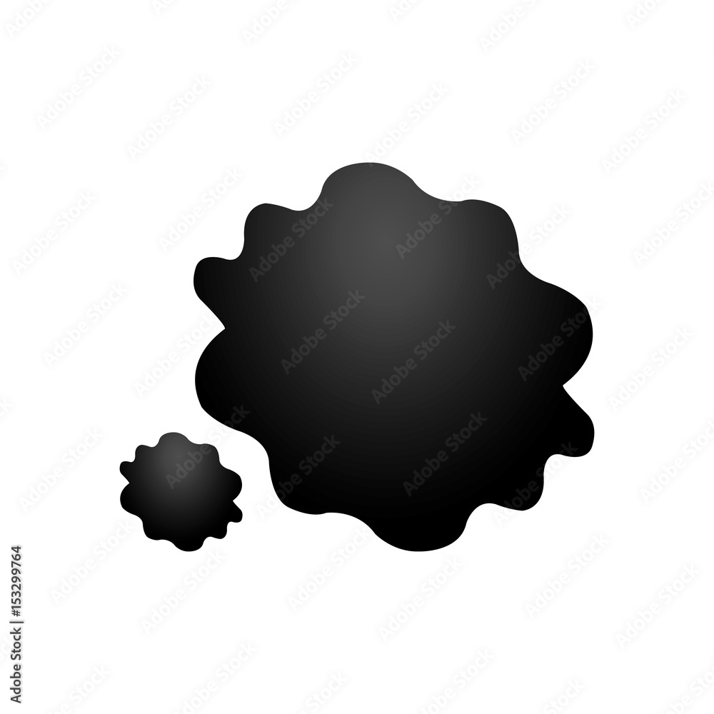 oil stain icon over white background. vector illustration
