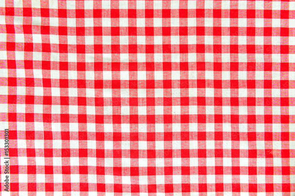 close macro view of red and white vichy pattern close macro view of red and white vichy pattern