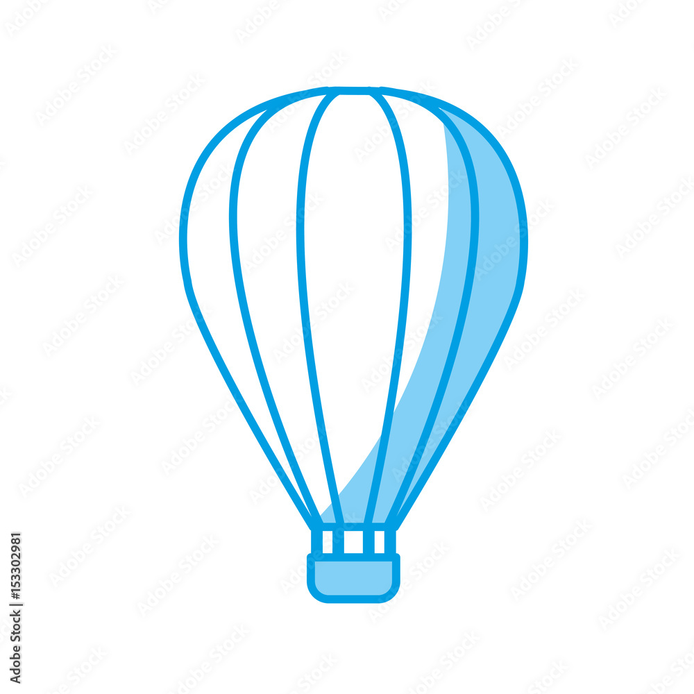 air balloon icon over white background. vector illustration air balloon icon over white background. vector illustration