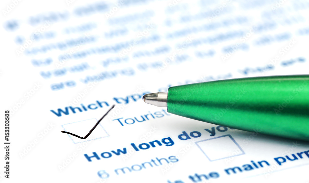 Visa application form Visa application form