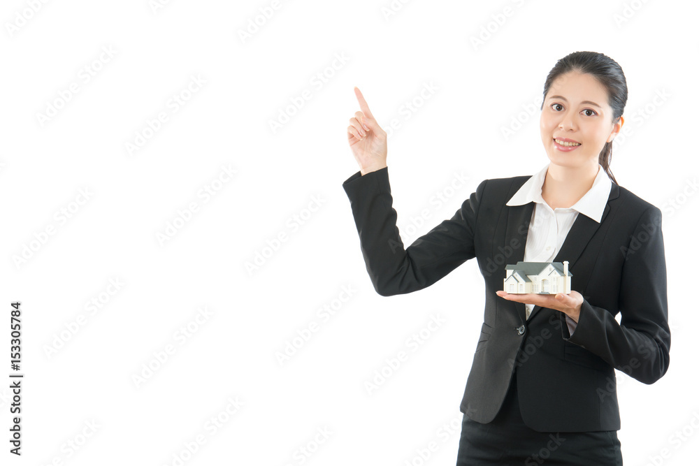 young confident woman pointing finger young confident woman pointing finger