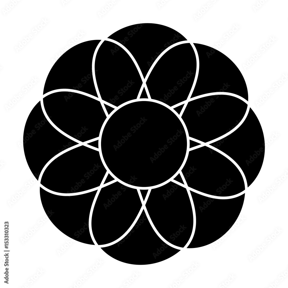 flower icon over white background. vector illustration flower icon over white background. vector illustration