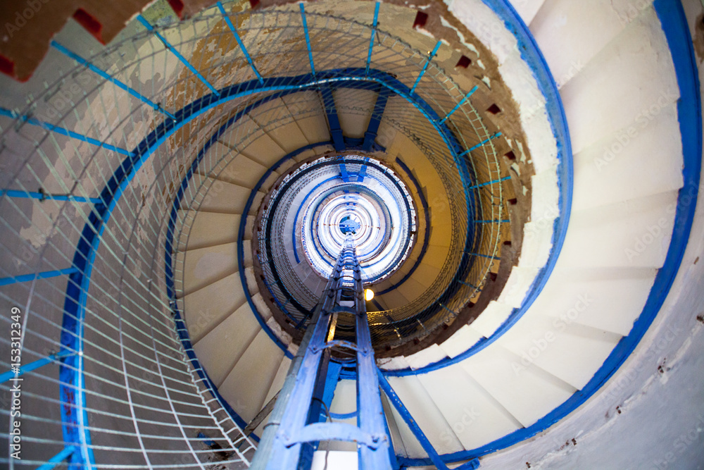 Fototapeta premium High old lighthouse staircase