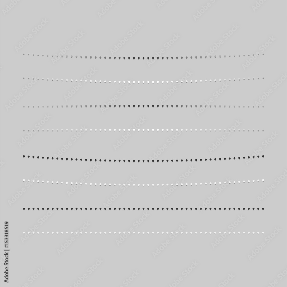 Obraz premium Realistic Dividers with transparent Shadows