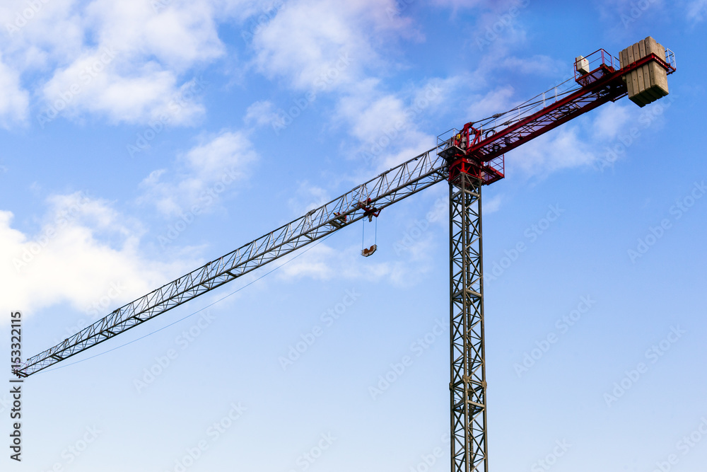 Crane at a Construction Site