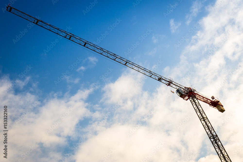 Crane at a Construction Site