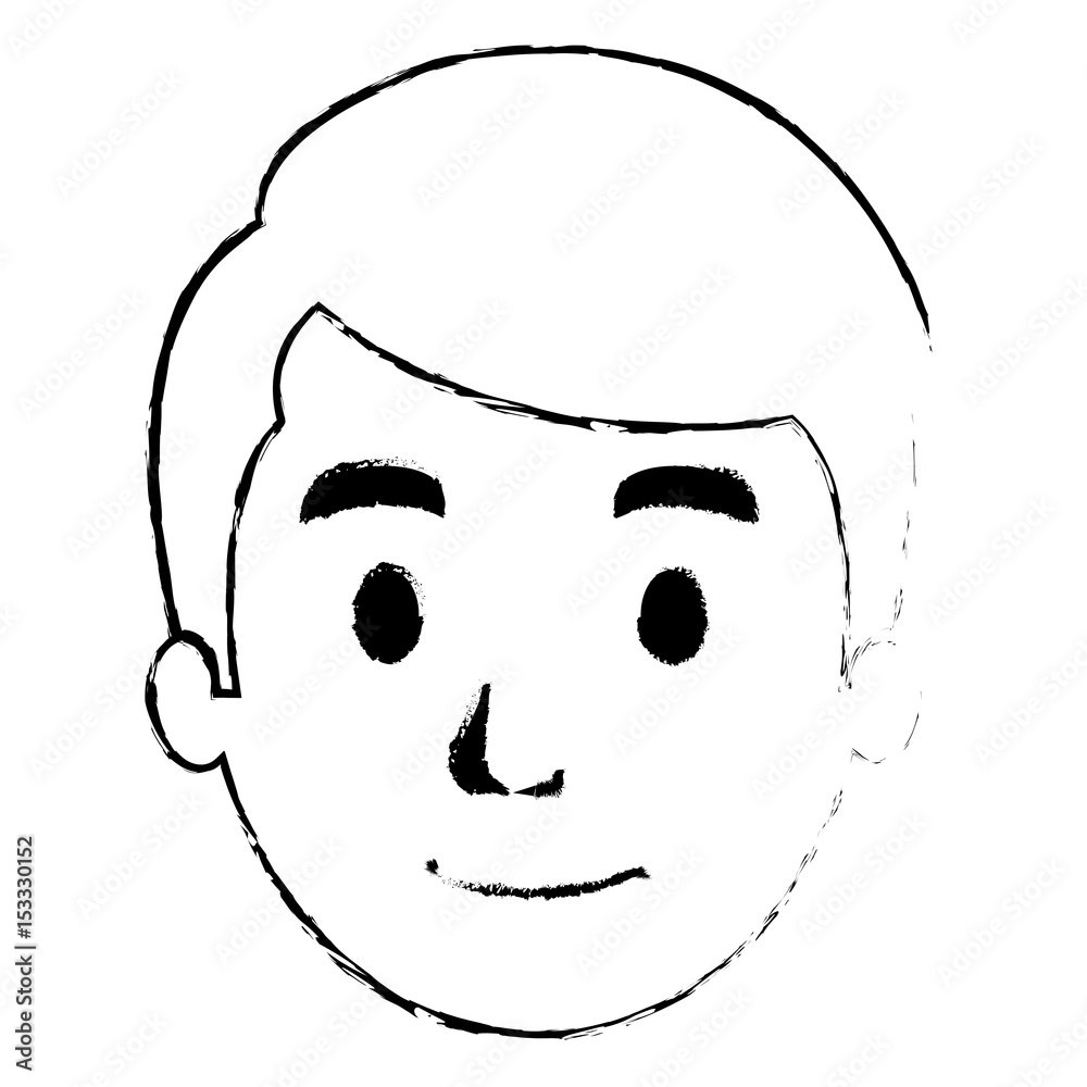 young man head avatar vector illustration design young man head avatar vector illustration design