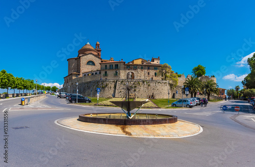 Castiglione del Lago (Umbria) - A medieval town with a big castle in historic center, beside Trasimeno lake, central Italy