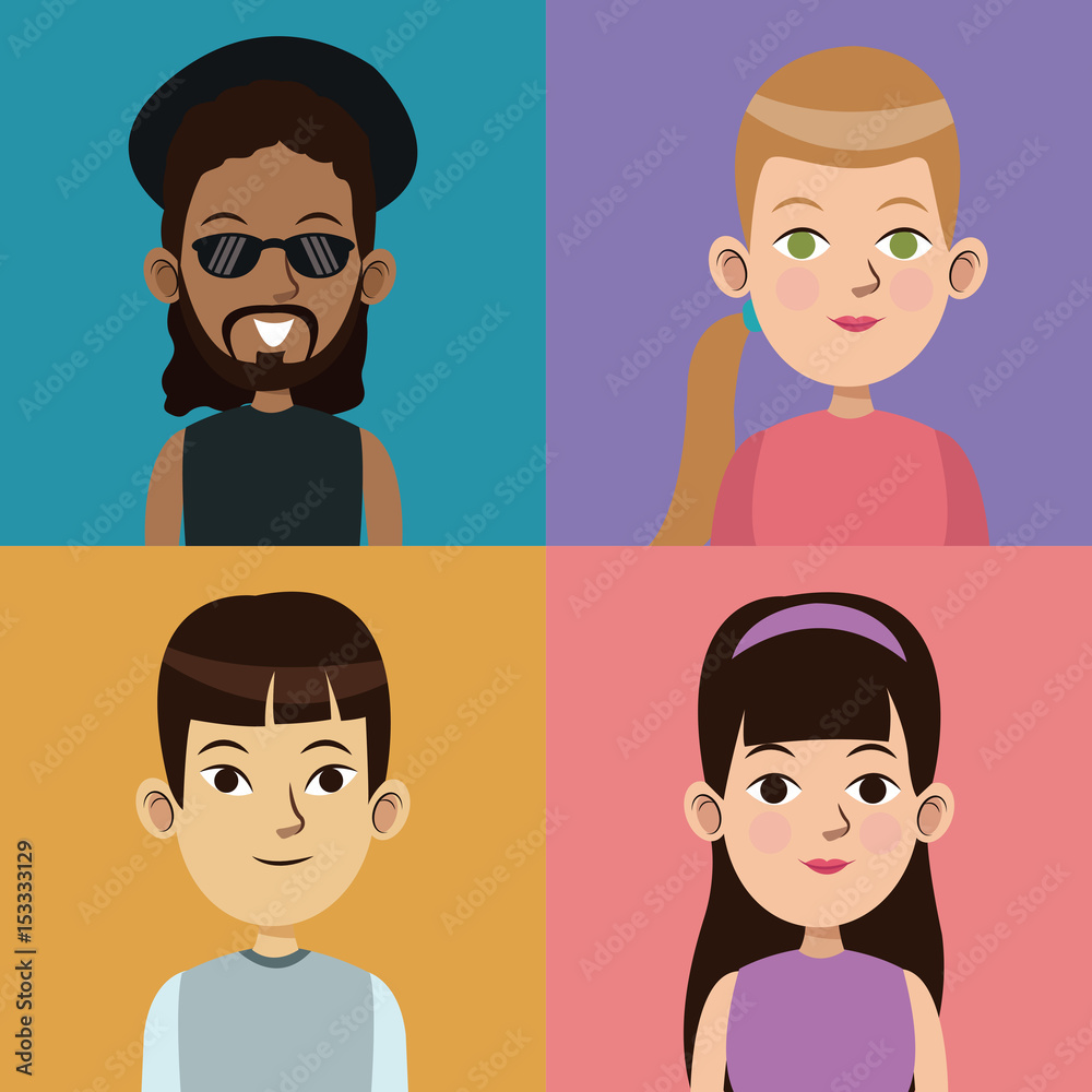 cartoon community people picture social vector illustration cartoon community people picture social vector illustration