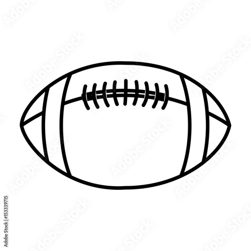 american football balloon icon vector illustration design