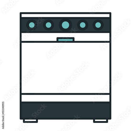 kitchen oven isolated icon vector illustration design