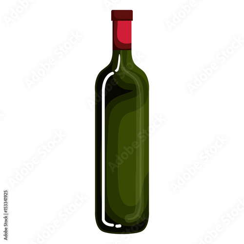 bottle wine isolated icon vector illustration design