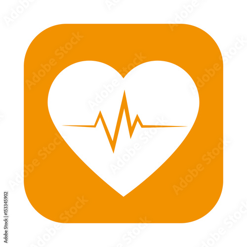 heart cardio isolated icon vector illustration design photo