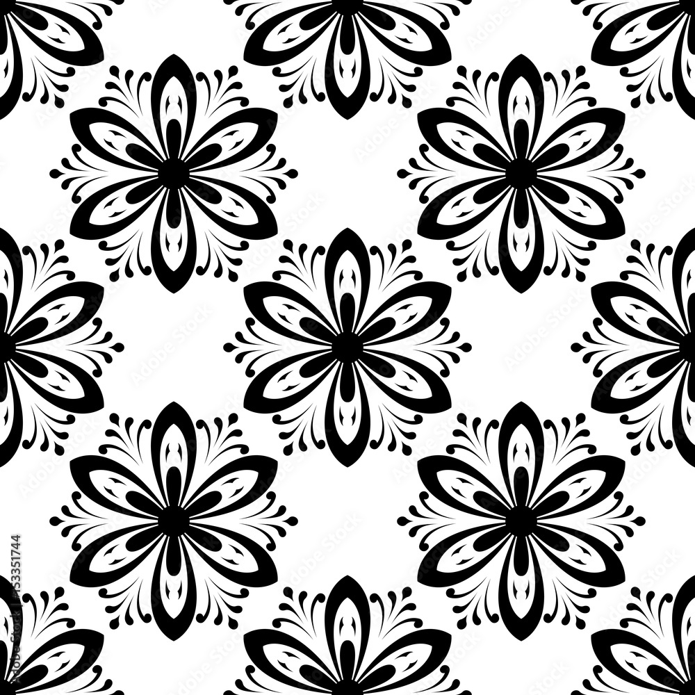 Floral seamless pattern. Abstract background