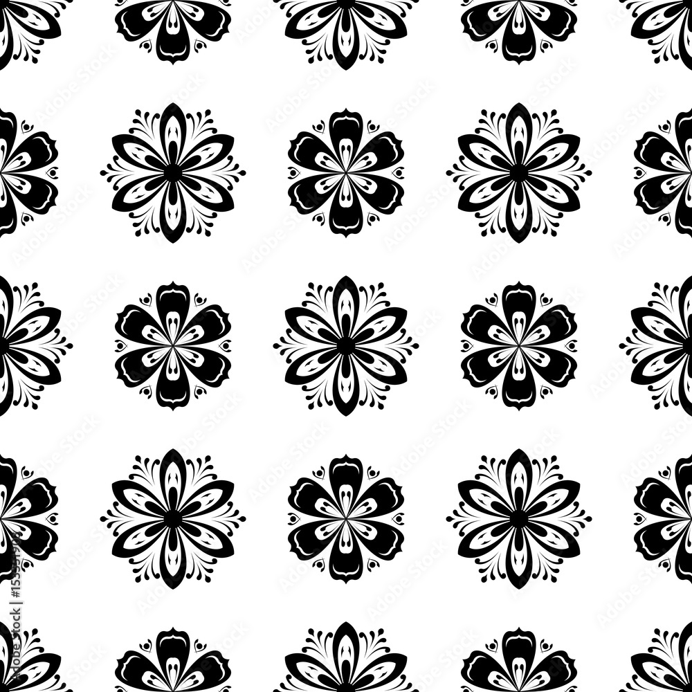 Floral seamless pattern. Abstract background