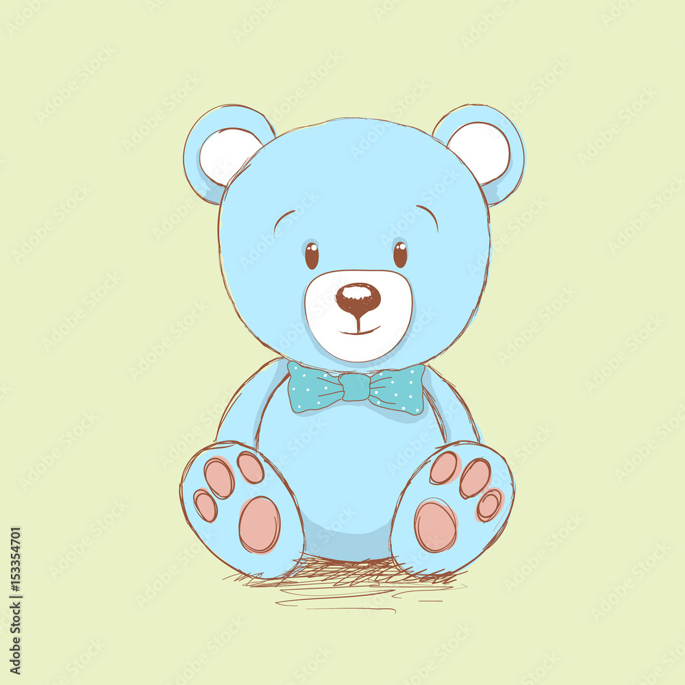 Obraz premium Sweet bear like a toy