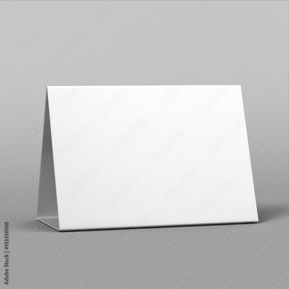 Promotional Table Talkers and tent 3d Mock up rendering. Promotional Table Talkers and tent 3d Mock up rendering.