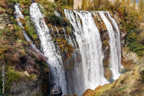 Tortum waterfall in Eastern Anatolia Region of Turkey