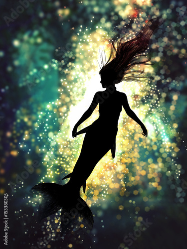 mermaid silhouette