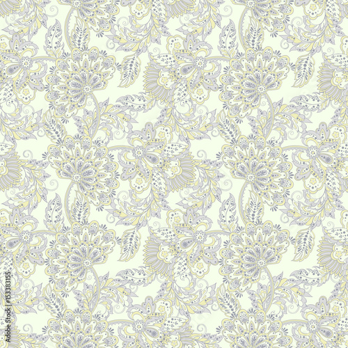 vintage floral seamless patten. seamless vector background