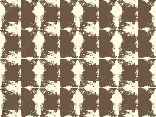 Abstract grunge vector background. Monochrome composition of repeated irregular graphic elements.