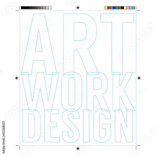 Document Frame With Print Calibration Elements