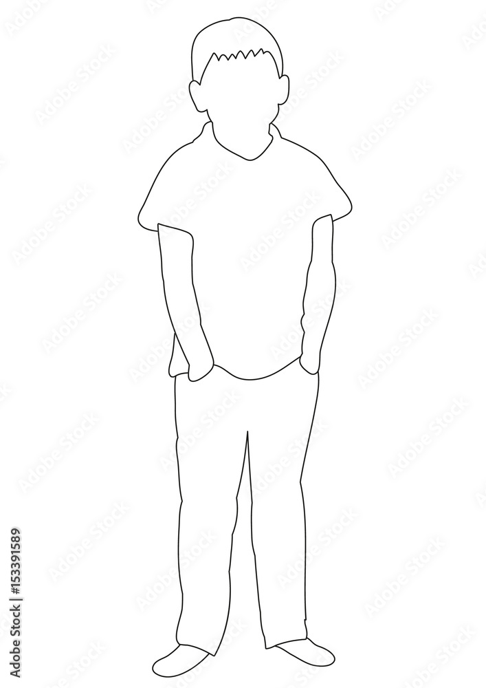 illustration boy sketches, outlines illustration boy sketches, outlines