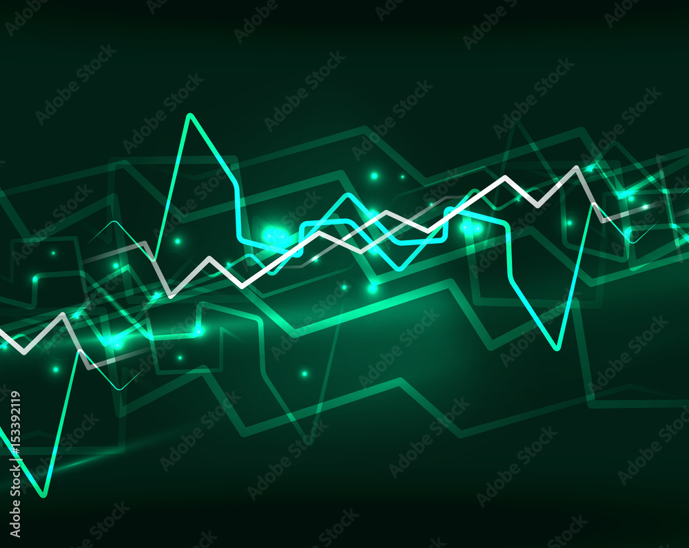 Fototapeta premium Neon lightning vector background